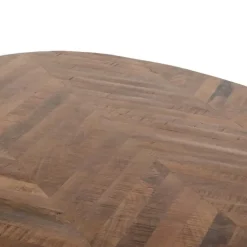 Giga Meubel Eettafel Ovaal - Visgraat - Hout - 240x100x78cm - Max
