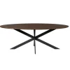 StarFurn Eettafel Ovaal Bruin Hout - 210x100x76cm - Ferris