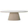 Giga Meubel Eettafel Ovaal 200cm - Beige Eco Composiet - Cleo