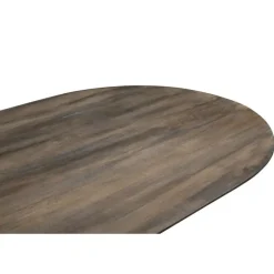Giga Meubel Eettafel Ovaal 240cm - Bruin - Hout - Eettafel Ava