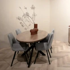 Livingfurn Eettafel Ovaal 240cm - Naturel Mangohout - Jesper