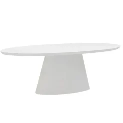 Ovale Eettafels-Giga Meubel Eettafel Ovaal 300cm - Wit Eco Composiet - Acryl Coating - Cleo