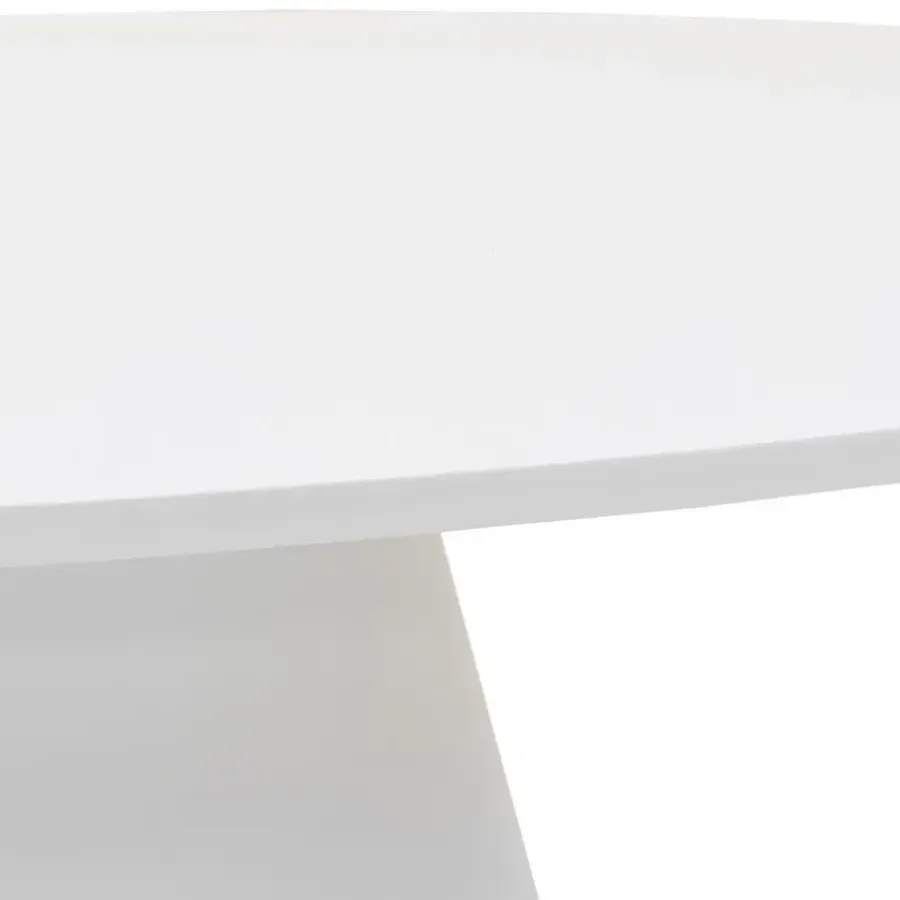 Ovale Eettafels-Giga Meubel Eettafel Ovaal 300cm - Wit Eco Composiet - Acryl Coating - Cleo