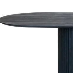 Giga Meubel Eettafel Ovaal 200cm - Zwart - Hout - Eettafel Ava