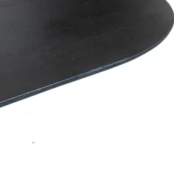 Giga Meubel Eettafel Ovaal 200cm - Zwart - Hout - Eettafel Ava
