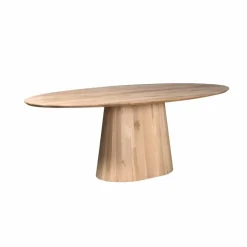 StarFurn Eettafel Ovaal Naturel Hout - 210x110x76cm - Riga
