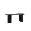 Fjôrd Eettafel Ovaal Zwart 200cm - Fineer - Scandinavisch
