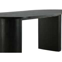 Fjôrd Eettafel Ovaal Zwart 200cm - Fineer - Scandinavisch
