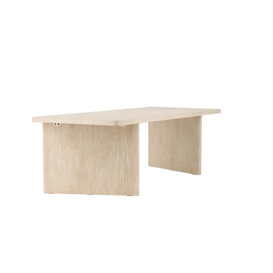 Rechthoekige Eettafels-Fjôrd Eettafel Rechthoek - Beige MDF - 240x100x75cm - Skagen