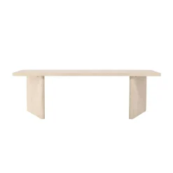 Rechthoekige Eettafels-Fjôrd Eettafel Rechthoek - Beige MDF - 240x100x75cm - Skagen