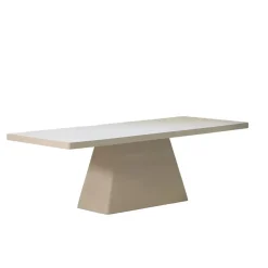 Rechthoekige Eettafels-Giga Meubel Eettafel Rechthoek 240cm - Beige Eco Composiet - Avia
