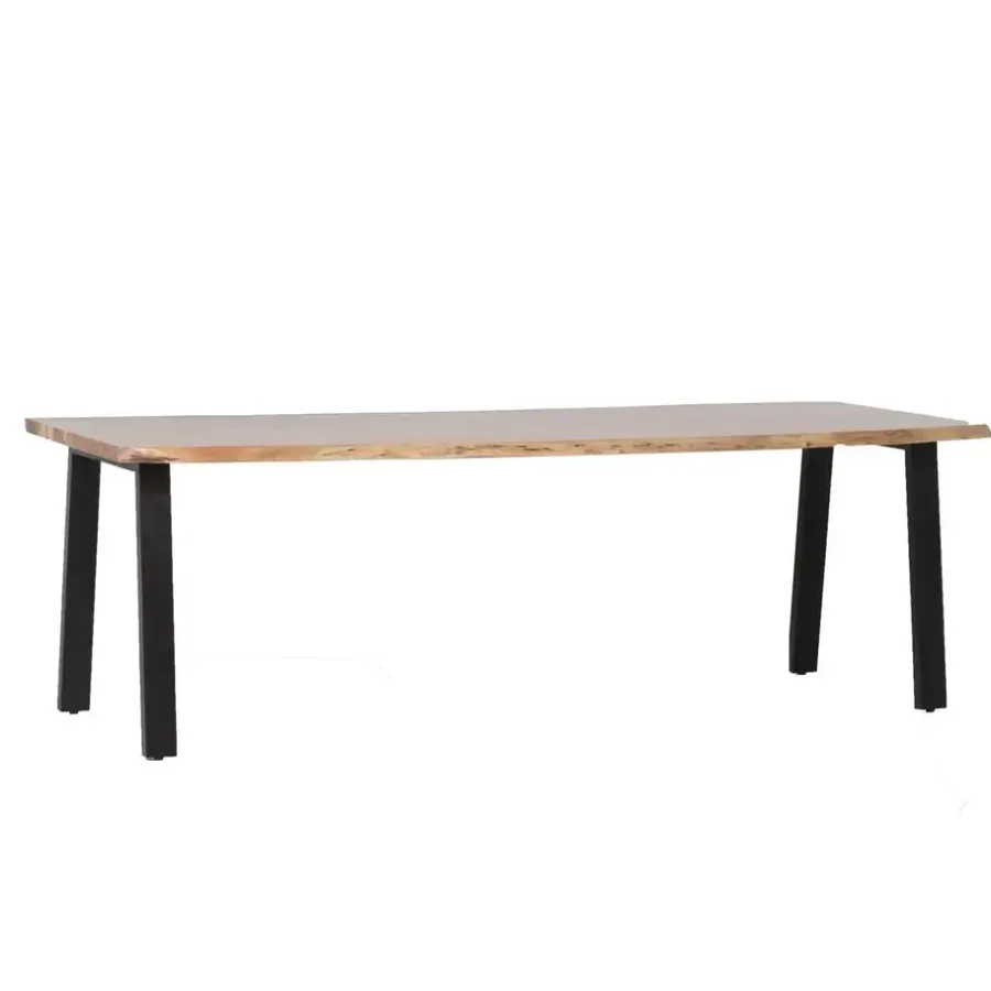 Giga Meubel Eettafel Rechthoek 240cm - Naturel Boomstamtafel - Lars