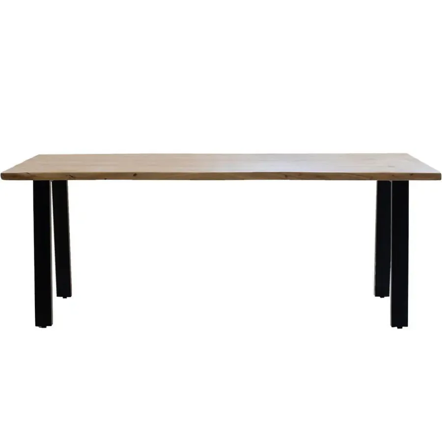 Giga Meubel Eettafel Rechthoek 240cm - Naturel Boomstamtafel - Lars