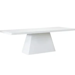 Rechthoekige Eettafels-Giga Meubel Eettafel Rechthoek 300cm - Wit Eco Composiet - Acryl Coating - Avia
