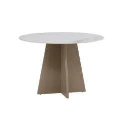 Fjôrd Eettafel Rond - Beige Steen - 110x110x75cm - Bootcut
