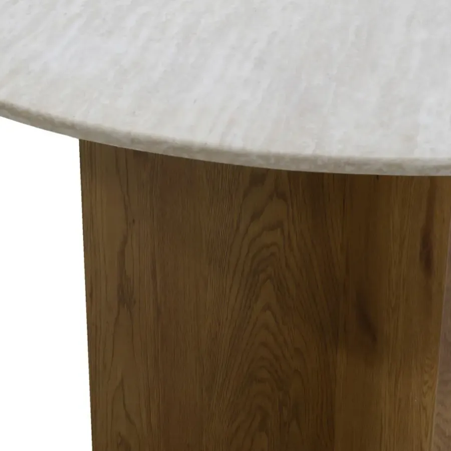 Ronde Eettafels-Giga Meubel Eettafel Rond - Marmer - 120x120x76cm - Faria