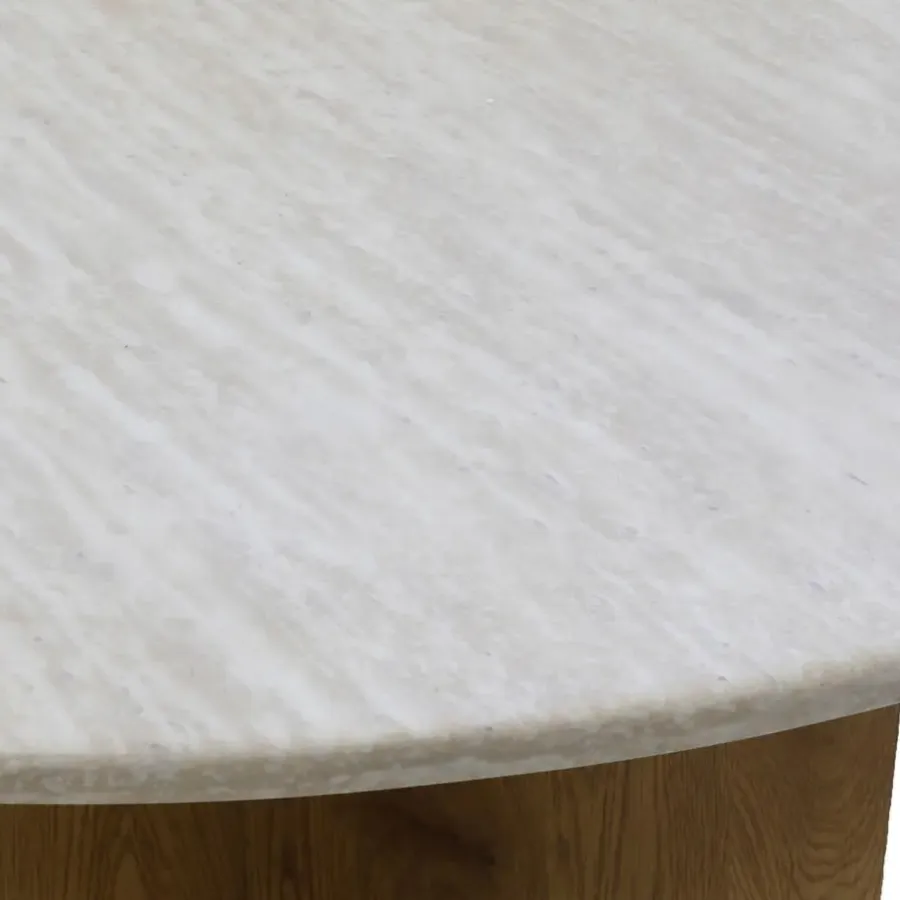 Ronde Eettafels-Giga Meubel Eettafel Rond - Marmer - 120x120x76cm - Faria