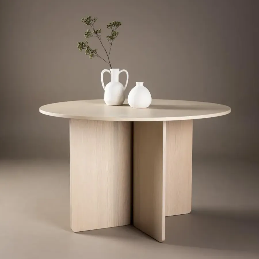 Fjôrd Eettafel Rond - Naturel - 120x120x76cm - Tyresö