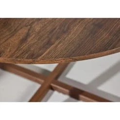 Fjôrd Eettafel Rond - Walnoot MDF - 120x120x75cm - Durango