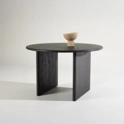 Fjôrd Eettafel Rond - Zwart MDF - 120x120x75cm - Björholmen