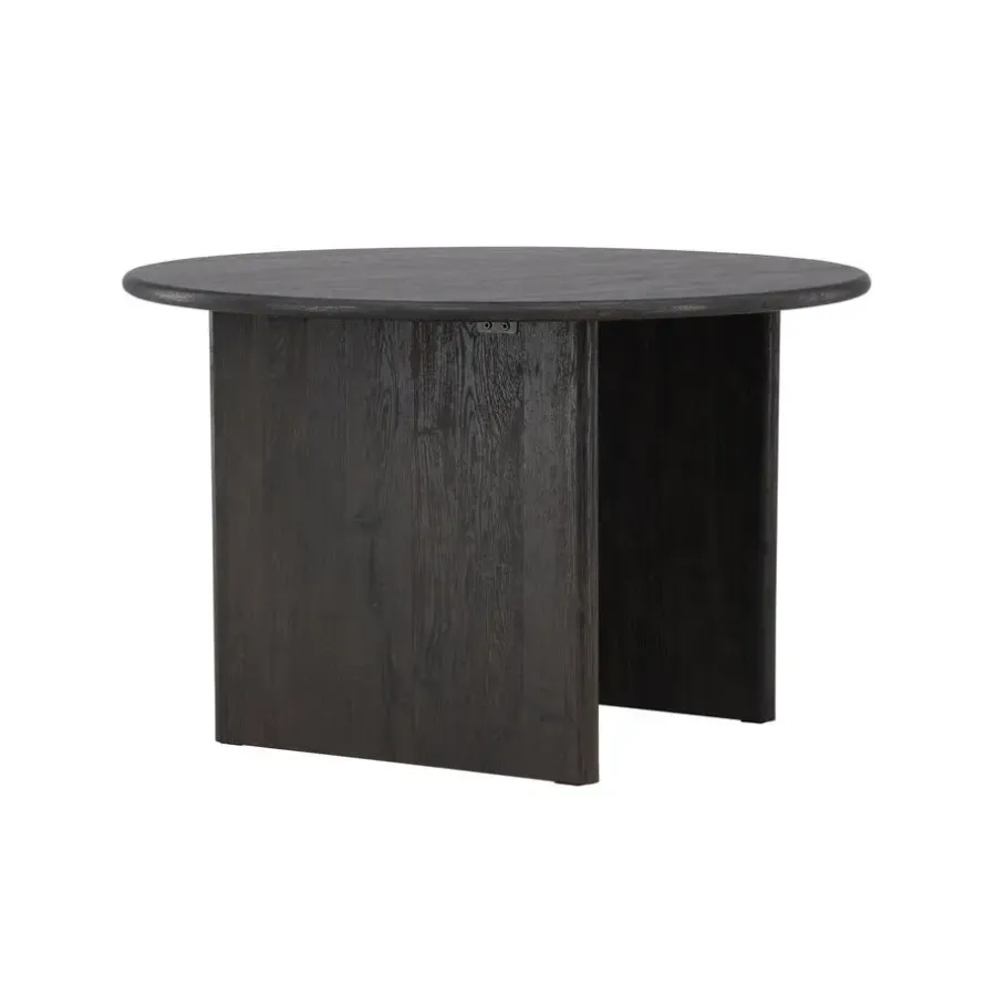 Fjôrd Eettafel Rond - Zwart MDF - 120x120x75cm - Björholmen