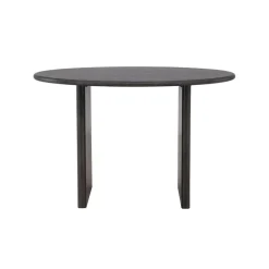Fjôrd Eettafel Rond - Zwart MDF - 120x120x75cm - Björholmen