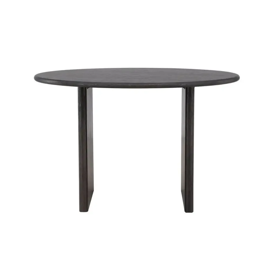 Fjôrd Eettafel Rond - Zwart MDF - 120x120x75cm - Björholmen