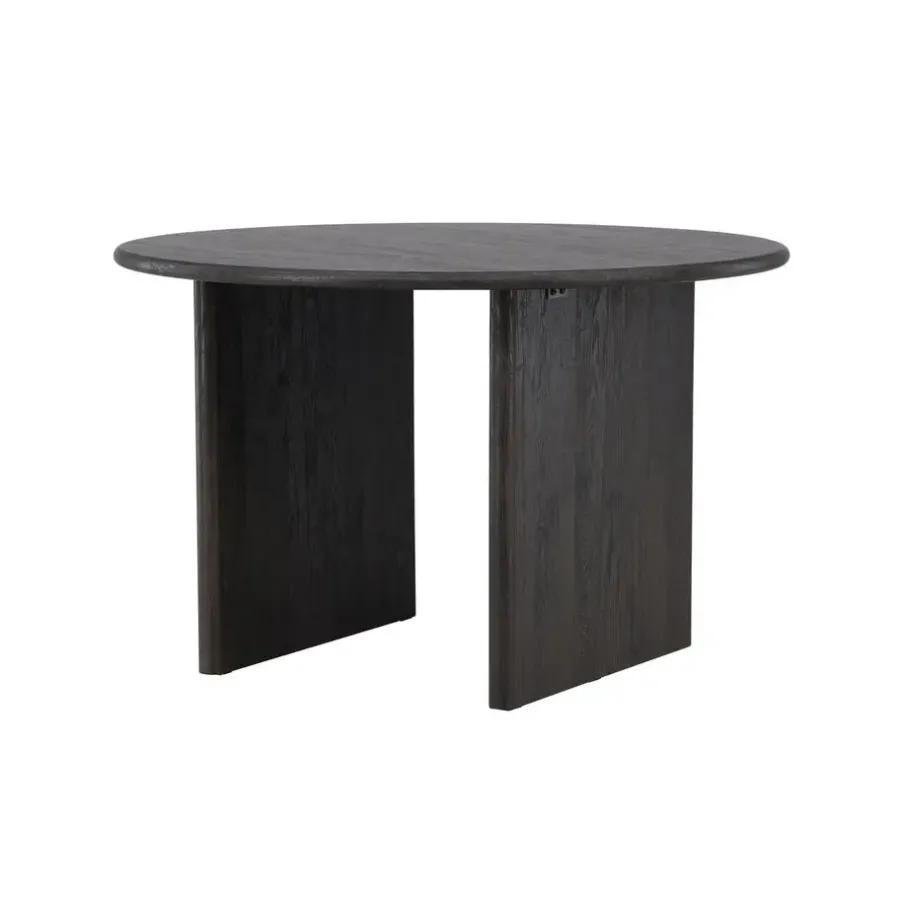Fjôrd Eettafel Rond - Zwart MDF - 120x120x75cm - Björholmen