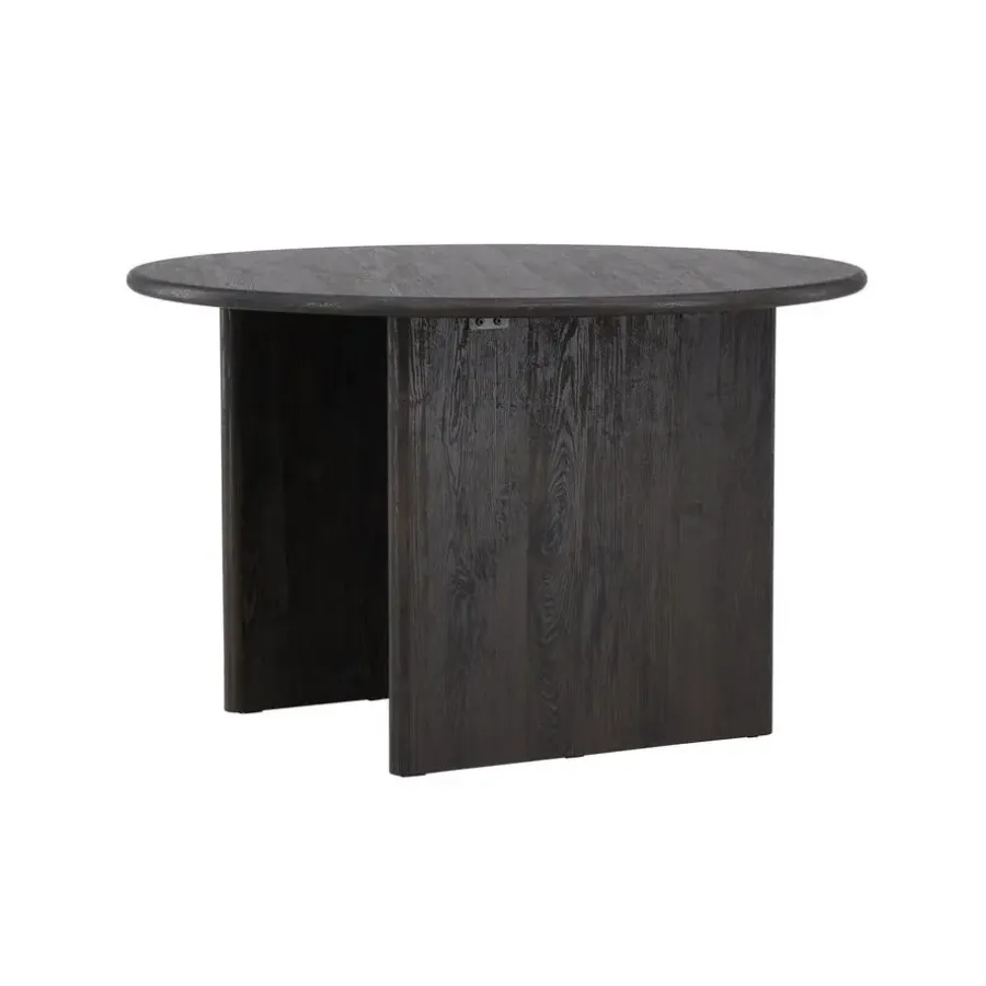 Fjôrd Eettafel Rond - Zwart MDF - 120x120x75cm - Björholmen