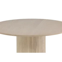 Ronde Eettafels-Fjôrd Eettafel Rond Beige 110cm - Fineer - Scandinavisch