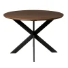 Houten Eettafels|Ronde Eettafels-StarFurn Eettafel Rond Bruin Hout - 150x150x76cm - Ferris