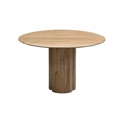 Giga Meubel Eettafel Rond Ø120cm - Acaciahout - Naturel - Eettafel Tijn