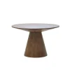 Giga Meubel Eettafel Rond 120cm - Naturel Mangohout - 2-4 Personen - Sep