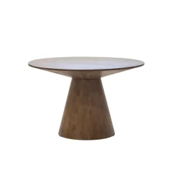 Giga Meubel Eettafel Rond 120cm - Naturel Mangohout - 2-4 Personen - Sep