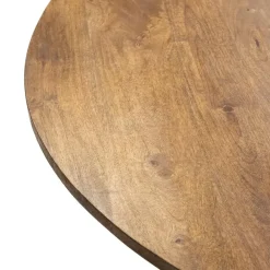 Giga Meubel Eettafel Rond 120cm - Naturel Mangohout - 2-4 Personen - Sep