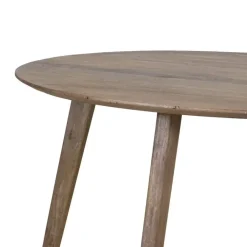 Ronde Eettafels-Giga Meubel Eettafel Rond 130cm - Naturel - Mangohout - Tafel Oslo