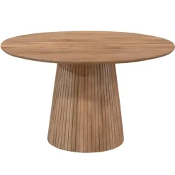 Ronde Eettafels-StarFurn Eettafel Rond Naturel Hout - 150x150x76cm - Solana