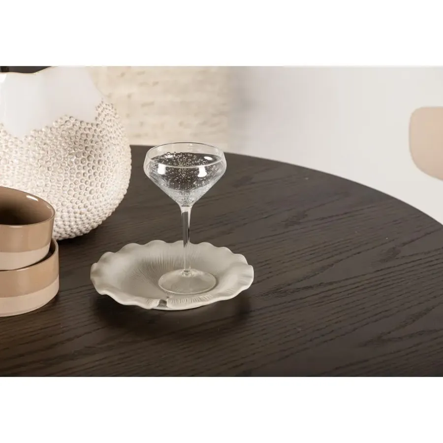 Ronde Eettafels-Fjôrd Eettafel Rond Walnoot 110cm - Fineer - Scandinavisch - Tafel Olivia