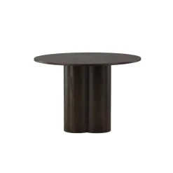 Ronde Eettafels-Fjôrd Eettafel Rond Walnoot 110cm - Fineer - Scandinavisch - Tafel Olivia