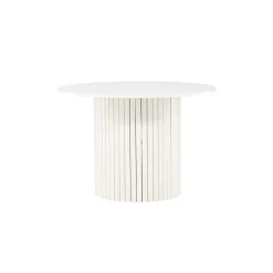 Fjôrd Eettafel Rond Wit 110cm - Fineer - Scandinavisch - Tafel Härön