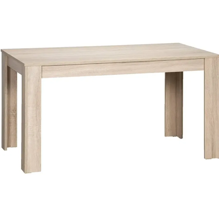 Leen Bakker Eettafel Sepp - eikenkleur - 75x120x80 cm
