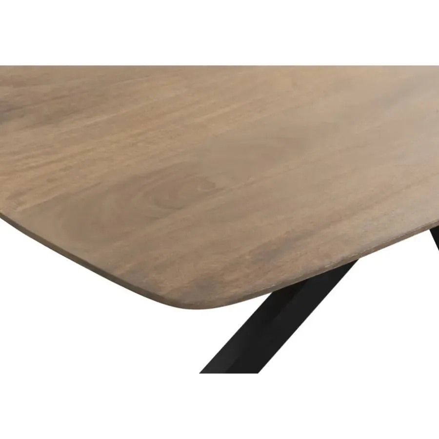 Leen Bakker Eettafel Trevora ovaal - mangohout - 190x100 cm