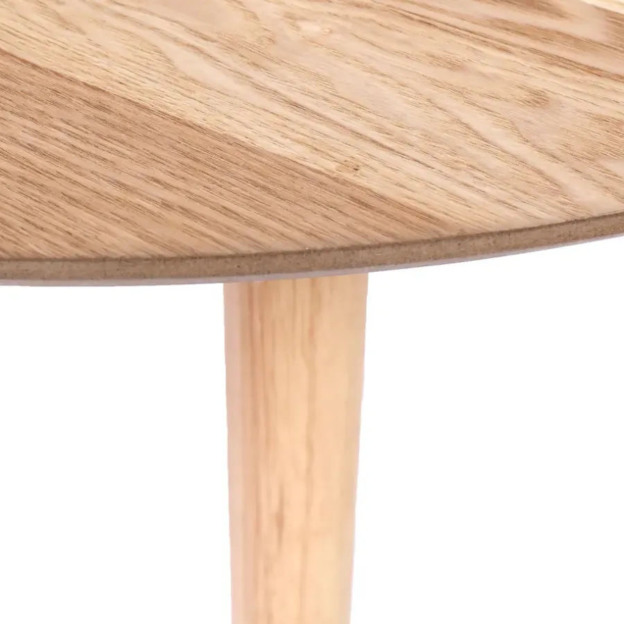 Houten Eettafels|Ronde Eettafels-Nordlys Eettafel voor 4 personen van massief grenen D90