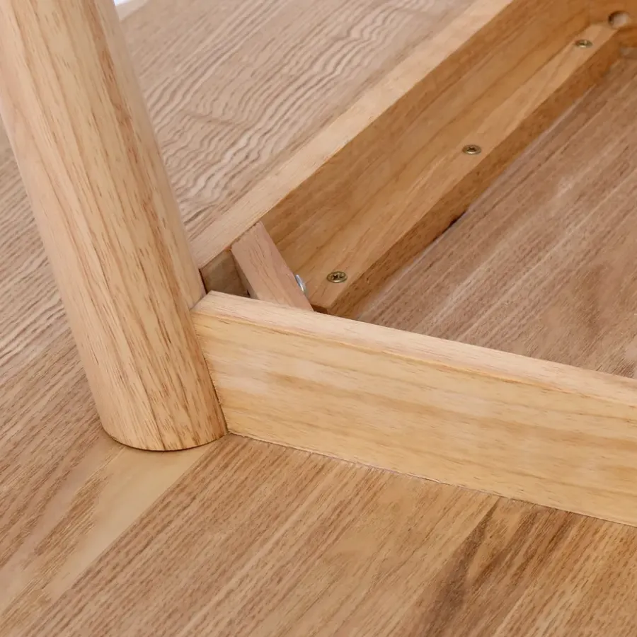 Houten Eettafels|Ronde Eettafels-Nordlys Eettafel voor 4 personen van massief grenen D90