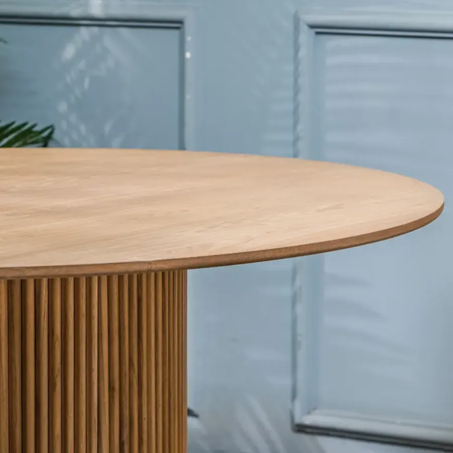 Nordlys Eettafel voor 6 personen van massief grenen D120