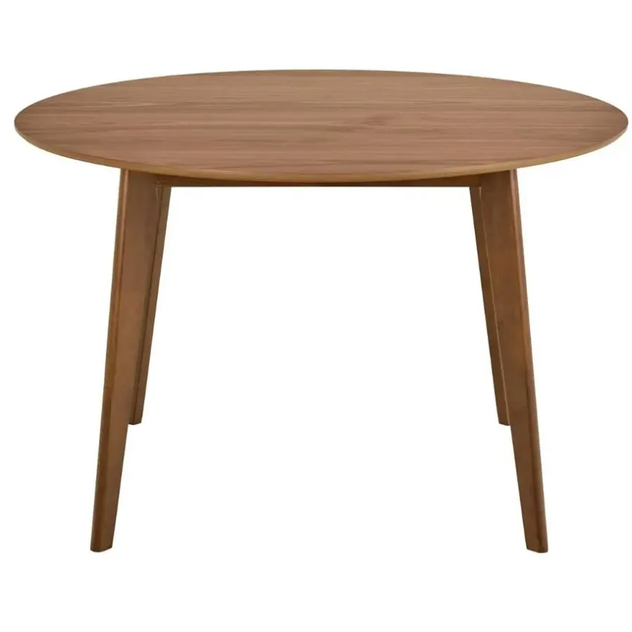 Ronde Eettafels-Giga Living Eettafel Walnoot Rond - 105x105x76cm - Levi