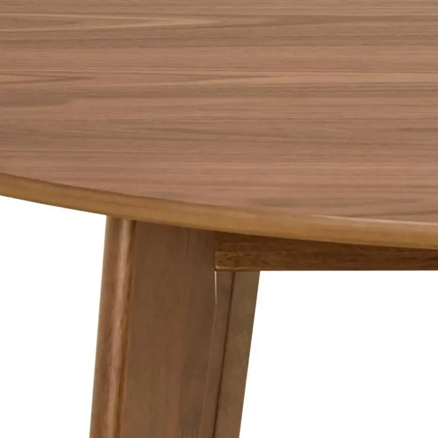 Ronde Eettafels-Giga Living Eettafel Walnoot Rond - 105x105x76cm - Levi