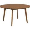 Ronde Eettafels-Giga Living Eettafel Walnoot Rond - 140x140x76cm - Levi