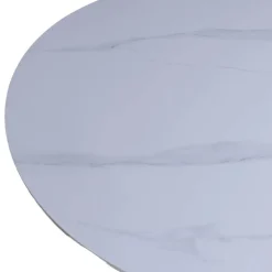 Giga Meubel Eettafel Wit Keramiek/Naturel - 200x90x75cm - Madia