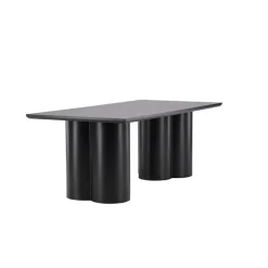 Fjôrd Eettafel Zwart 210cm - Fineer - 6-8 Personen - Tafel Olivia